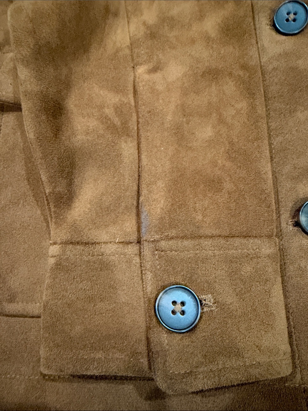 Zara Womens Faux Suede Button-Front Jacket mediun - Picture 11 of 12
